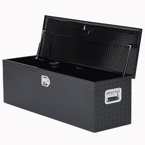 48 Inch Heavy Duty Aluminum Diamond Plate Tool Box Pick Up Truck Bed RV Trailer Toolbox - 1 of 4