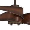 64" Minka Aire Industrial Indoor Ceiling Fan with LED Light Remote Control Oil Rubbed Bronze Tobacco for Living Room Kitchen Home - 3 of 4