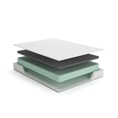 Chime 8-Inch White Memory Foam Full Mattress with Contour Support