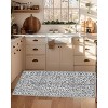 Boho Area Rug,Machine Washable Ultra-Thin Low-Pile Floral Carpet Non-Slip Soft Indoor Rug for Living Room & Bedroom - 2 of 4