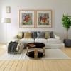 CAVINAS Coffee Table for Living Room Modern 31.5" Round Glass Coffee Table with Circular Metal Drum Base, Gold Finish & Lower Shelf - 3 of 4