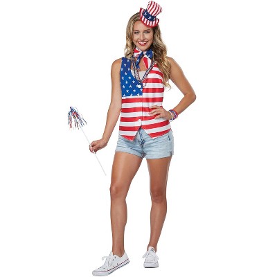 California Costumes Patriot Lady Kit Adult Costume Kit, Small/medium ...