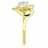 Slickblue Gold Heart Ring for Women, Stainless Steel with Clear CZ, Engagement & Valentine’s Day Style, Sizes 5-9 - 4 of 4