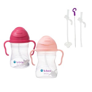 b.box 8oz Sippy Cup 2-pack + Replacement Straws - 1 of 3