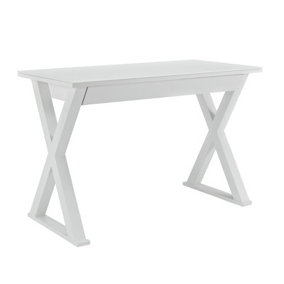 Glass Top Writing Desk with Drawer - Saracina Home