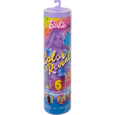 Barbie Color Reveal Doll with 6 Surprises, Rainbow Galaxy Series