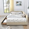 CAVINAS Storage Beds, Upholstered Tufted Bed Frame with 2 Drawers, Velvet Sofa Bed Frame with Comfortable Backrest and Armrests - 4 of 4