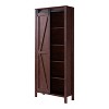 72" Arbolada Sliding Door Bookcase Vintage Walnut - HOMES: Inside + Out: Farmhouse Pantry with Barn Door - 3 of 4