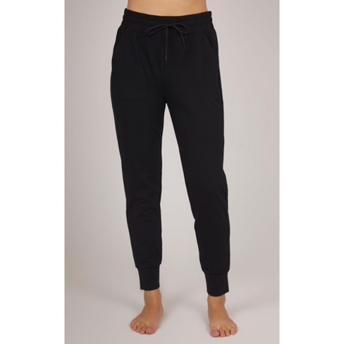 Yogalicious Lux Jogger Lounge Pants Womens Size XXL 2XL Solid Brown Pockets  