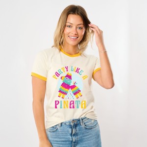 Simply Sage Market Party Like A Pinata Ringer Tee - 1 of 4