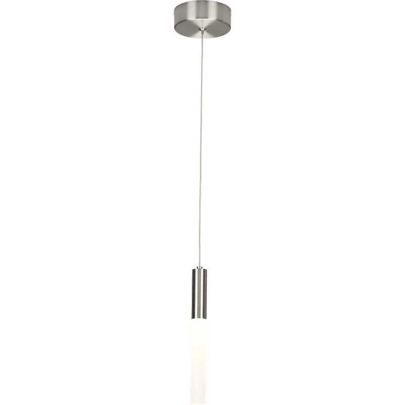 Progress Lighting Kylo 1-Light LED Brushed Nickel Modern Hanging Pendant with Frosted Acrylic Shade, 2 of 3