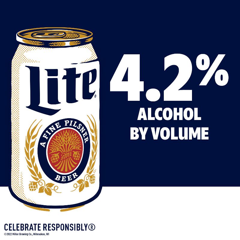 Miller Lite Beer - 4pk/16 fl oz Cans, 3 of 11