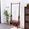 YIYIBYUS Wood Clothes Rack Closet Systems Storage Shelves Garment Hanging With Drawer - 2 of 4