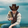 Underwraps Brown Sheriff Hat with Gold Star & Tassels Adult Costume Accessory - 2 of 3