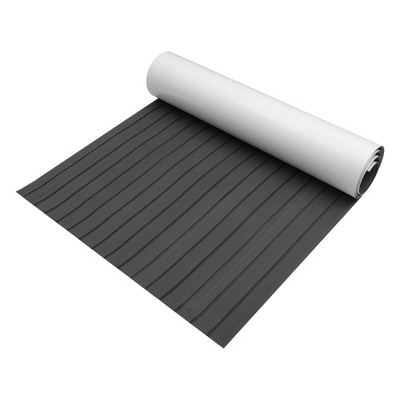 Unique Bargains EVA Faux Teak Decking Sheet Mat Self-Adhesive for Boat Car Flooring 94.49"x35.43"