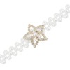 INSPIRE CHIC Women's Pearl Belt Crystal Rhinestone Retro Elastic Thin Waist Belt for Wedding Dress - 2 of 4