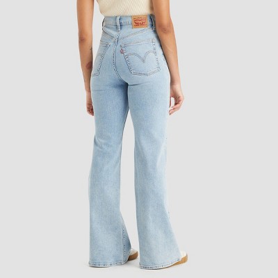Женские джинсы Levis с ультравысокой посадкой свободного кроя, полностью расклешенные, винтажные в тяжелом весе