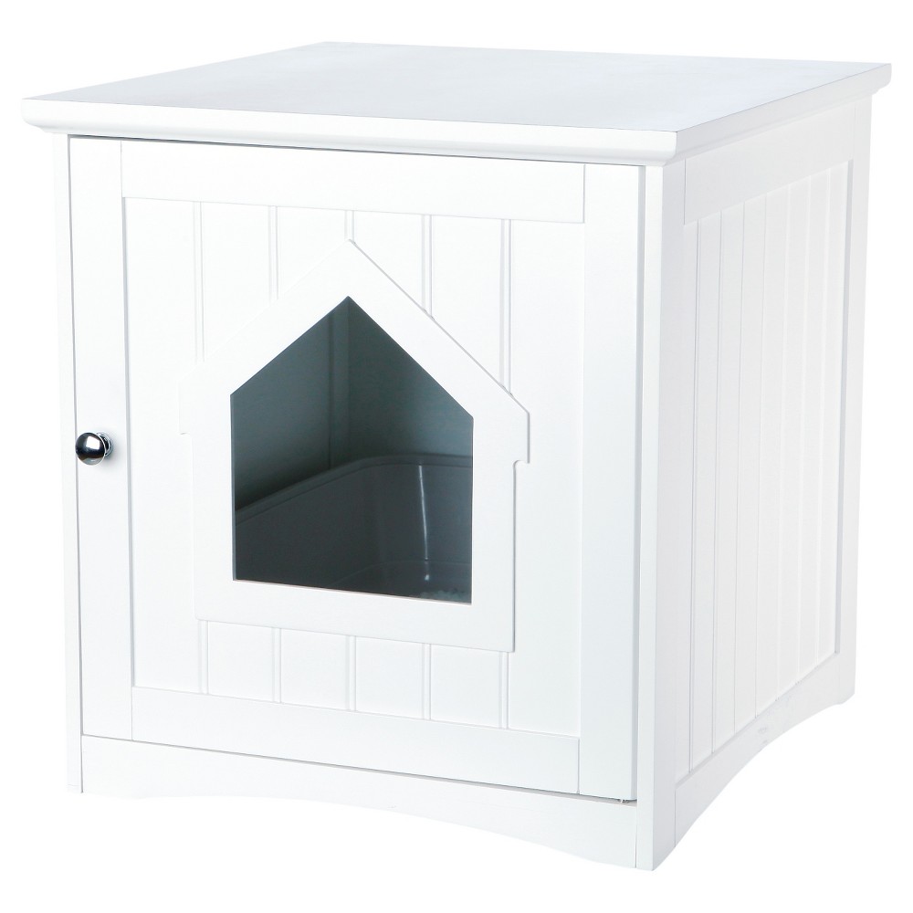 EAN 4011905402901 product image for Trixie Pet Products Wooden Cat Home and Litter Box - White | upcitemdb.com