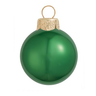  Northlight 12ct Pearl Glass Ball Christmas Ornament Set 2.75" - Green Xmas 