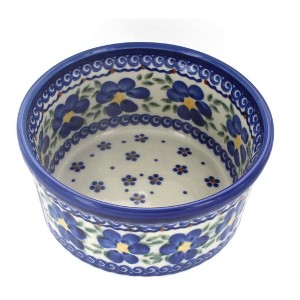 Blue Rose Polish Pottery 317 Vena Medium Bowl - 1 of 1