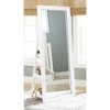 Signature Design by Ashley Evesen Floor Standing Mirror with Storage - 3 Shelves, LED Light with Touch Control - 3 of 4