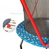 VisioGear Kids Trampoline with Heighten Net, Round Bouncer for Kids, Red, 66"*66"*65" - 4 of 4