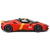 Ferrari SF90 Stradale Assetto Fiorano #50 Red with Black Top and Yellow "Race + Play" Series 1/18 Diecast Model Car by Bburago - 3 of 4