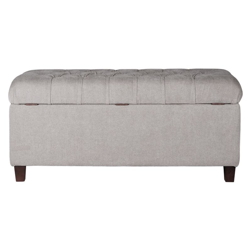 Ainsley Button Tufted Storage Bench - HomePop, 4 of 19