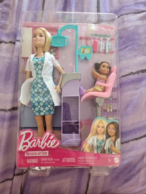 Barbie Careers Dentist Doll With Blonde Hair And Playset With