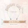 Unique Bargains Birthday Sash Headband Rose Gold Tone White - 4 of 4
