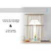 HLC.ME Joyce Lace Sheer Kitchen Curtain Valance Topper - Rod Pocket for Small Windows, Bathroom & Kitchen - 4 of 4