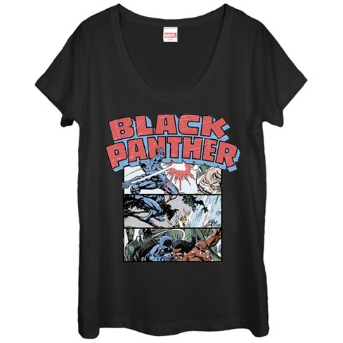 Women's Marvel Black Panther Panels Scoop Neck - image 1 of 3