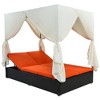 Wicker Patio Sun Lounger and Daybed with Padded Cushions and Adjustable Seating - 2 of 3