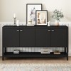 59.6"W Functional Entryway Console Table with Ample Storage - ModernLuxe - image 2 of 4