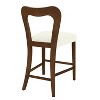 Gulches Set of 2 Dining chair/Counter Stool Without Arm,Beige and Walnut - 4 of 4