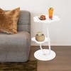 YIYIBYUS 2 Tier Small Side Table, Modern Coffee Table, Sofa Side Table - 3 of 4
