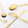REGALWOVEN Stainless Steel Mirror Polished Flatware with Knife Spoons and Forks Set Silverware Set 20 Pcs - 3 of 4