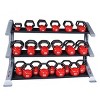 Pro ClubLine Modular Storage Rack with 3 Kettlebell Tiers for Dumbbells Medicine Balls Heavy Duty Fitness Rack - 3 of 3