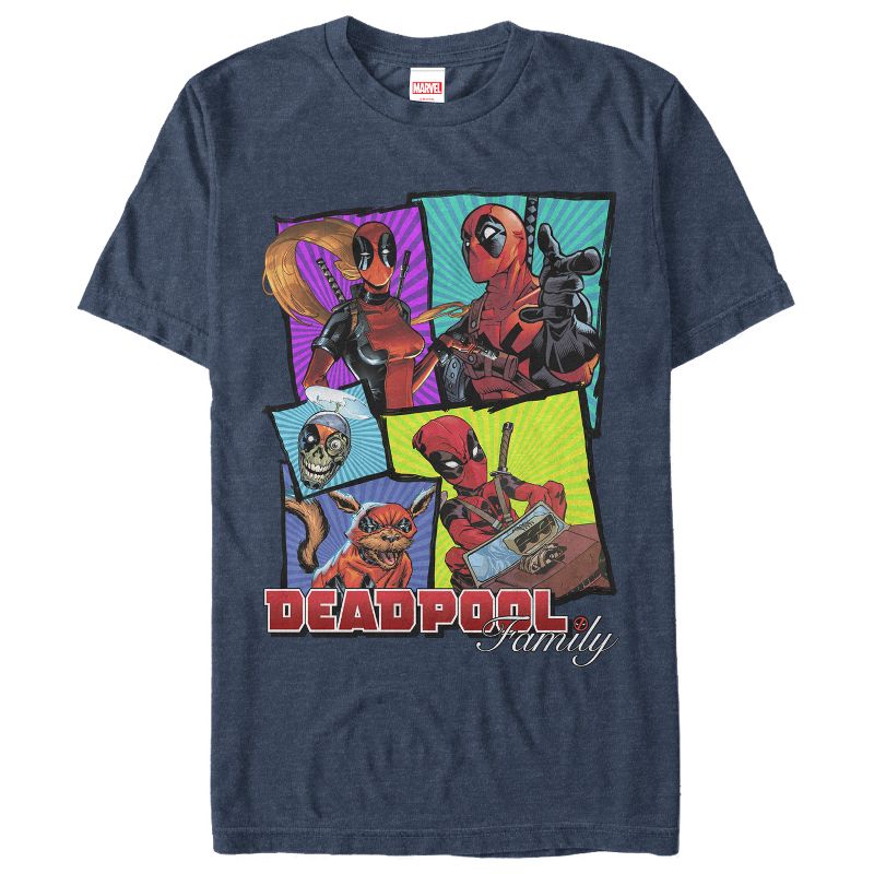 Men's Marvel Deadpool Family T-Shirt, 1 of 4