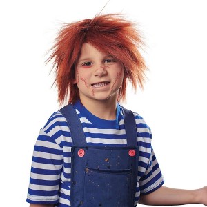 Costume Culture by Franco LLC Evil Doll Child Costume Wig | Red - 1 of 4