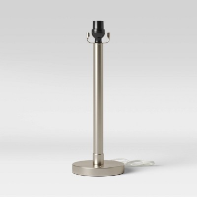 silver base lamp