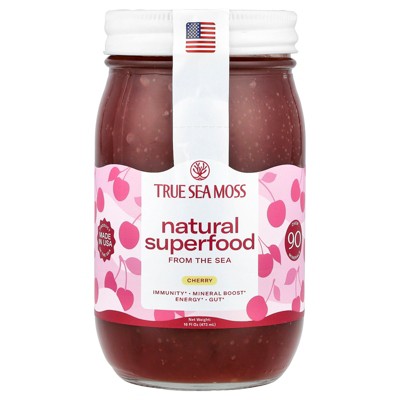 True Sea Moss Natural Superfood From the Sea, Cherry, 16 fl oz (473 ml)