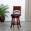 NicBex Accent Chair Swivel Chair Upholstered Bar Stools with Wood Legs for Kitchen Island, Living Room and Pub - 2 of 4