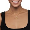Ross-Simons 0.25 ct. t.w. Diamond Mesh Circle Pendant Necklace in 18kt 2-Tone Gold Size 18 - 2 of 4