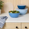 6pc (set of 3) Plastic Mixing Bowl Set with Lids - Room Essentials™ - 2 of 3