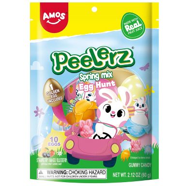 AMOS Peelerz Spring Mix Candy - Egg Hunt - 2.12oz/10ct