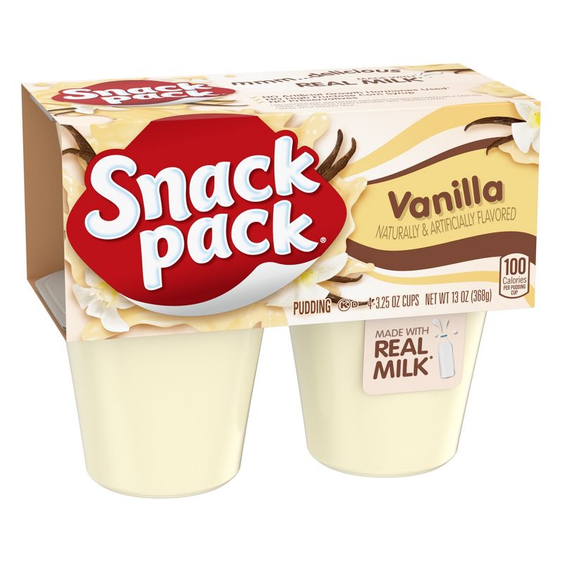 Snack Pack Vanilla Pudding - 13oz/4ct, 3 of 5