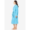 Dreams & Co. Women's Plus Size Short Terry Robe - image 4 of 4