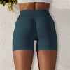 Anna-Kaci Active Women's High Waist Seamless Ribbed Biker Shorts - 3 of 4