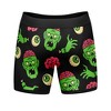 Mens Zombies Eat Brains Don't Worry You're Safe Boxer Briefs Funny Underwear for Guys - Crazy Dog Boxer Briefs - 3 of 4